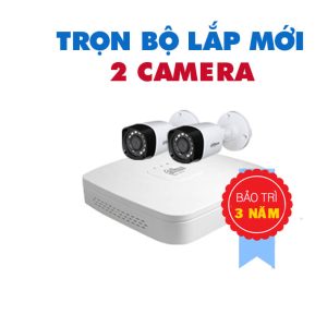 TRỌN BỘ 2 CAMERA DAHUA HD 1.0 MEGAPIXEL