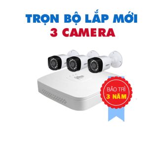 TRỌN BỘ 3 CAMERA DAHUA HD 1.0 MEGAPIXEL
