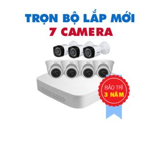 TRỌN BỘ 7 CAMERA DAHUA HD 1.0 MEGAPIXEL