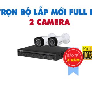 TRỌN BỘ 2 CAMERA DAHUA HD 2.0 MEGAPIXEL