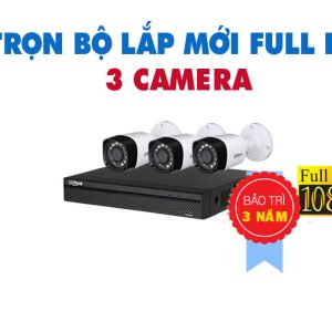 TRỌN BỘ 3 CAMERA DAHUA HD 2.0 MEGAPIXEL