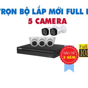 TRỌN BỘ 5 CAMERA DAHUA HD 2.0 MEGAPIXEL