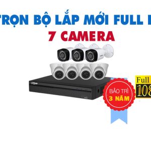 TRỌN BỘ 7 CAMERA DAHUA HD 2.0 MEGAPIXEL