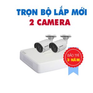 TRỌN BỘ 2 CAMERA HIK HD 1.0 MEGAPIXEL