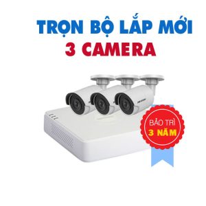TRỌN BỘ 3 CAMERA HIK HD 1.0 MEGAPIXEL