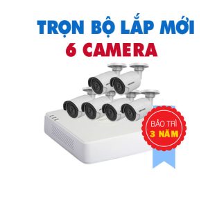 TRỌN BỘ 6 CAMERA HIK HD 1.0 MEGAPIXEL