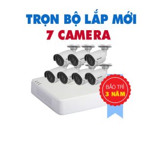 TRỌN BỘ 7 CAMERA HIK HD 1.0 MEGAPIXEL