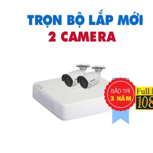 TRỌN BỘ 2 CAMERA HIK HD 2.0 MEGAPIXEL